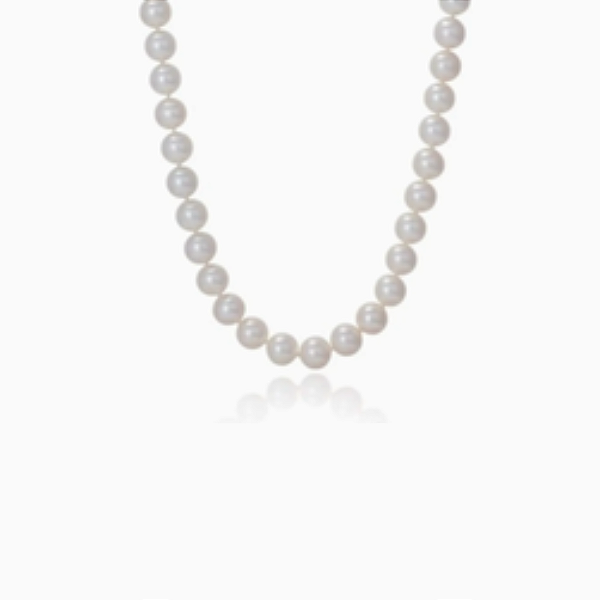 Colar de Pérolas com Ouro Amarelo 18k, 6,5-7mm