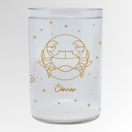 Copo Câncer - Coleção Astral Cor Transparente 330ml