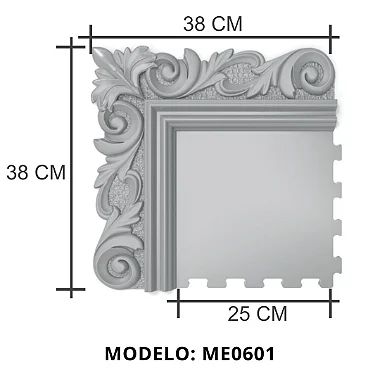 Forma Para Molduras Espelho em POL - ME0601 38x38cm