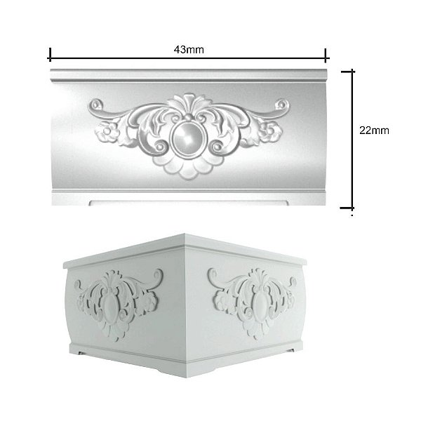 Forma Para Vasos em ABS - VA0701 22x43cm