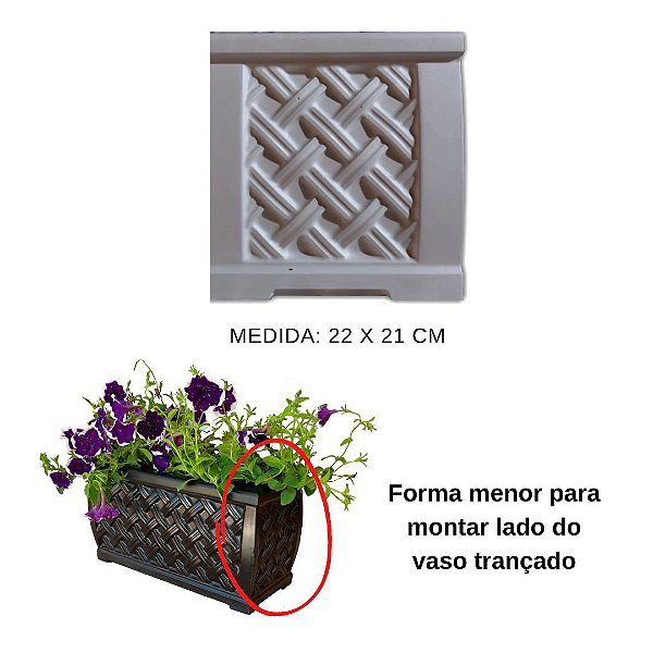 Forma Para Vasos em ABS - VA0712 22x21cm