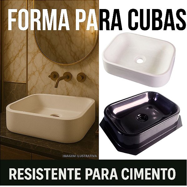 Molde / Forma Para Fabricar Cuba Banheiro - ABS-CU0009
