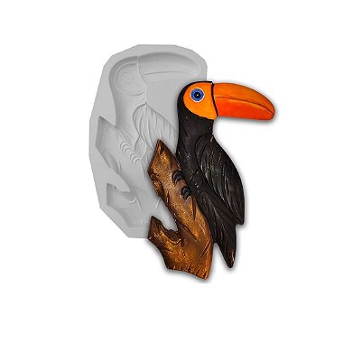 Forma Decoração Para Enfeite Tucano  Gesso - D0816