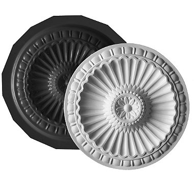 Forma Molde Para Roseta Gesso Teto Decoração - RO0001