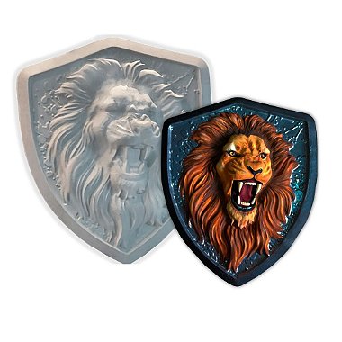 Forma Para Decoração Escudo Leão ABS - D0824 50x42cm