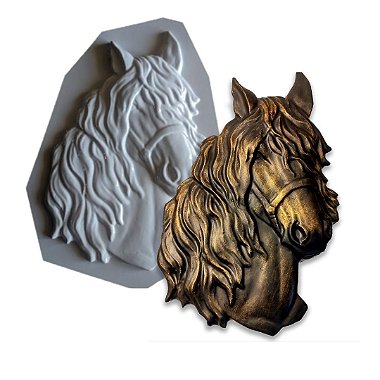 Forma Para Enfeite De Cabeça De Cavalo POL- D0801 35x24cm