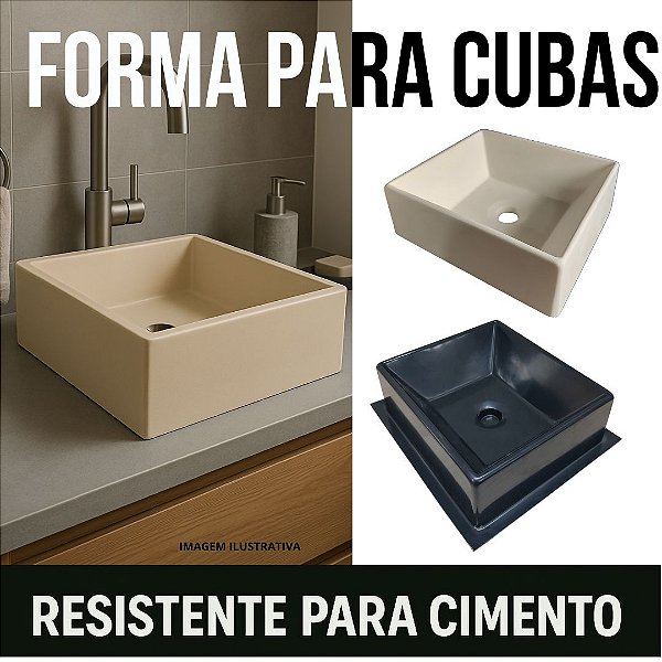 Molde / Forma Para Fabricar Cuba Banheiro - ABS-CU0025