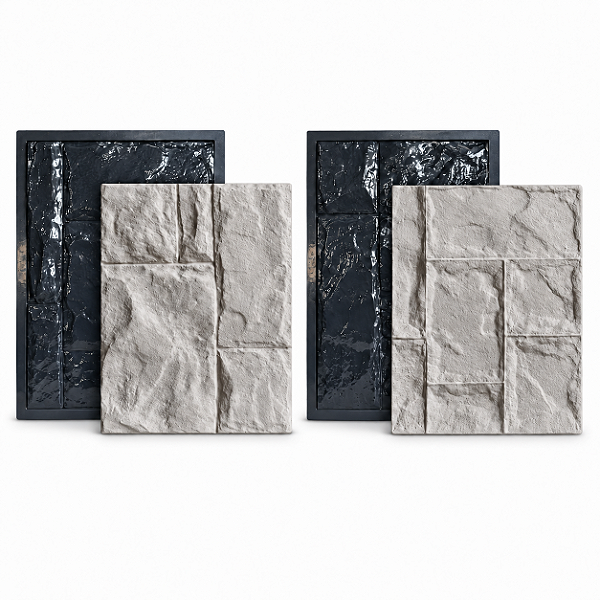 Formas P/ Revestimento Pedra Romana Rústica Gesso Cimento 328A-B