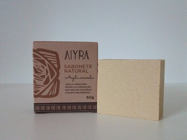 SABONETE FACIAL DE ARGILA AMARELA - 60g