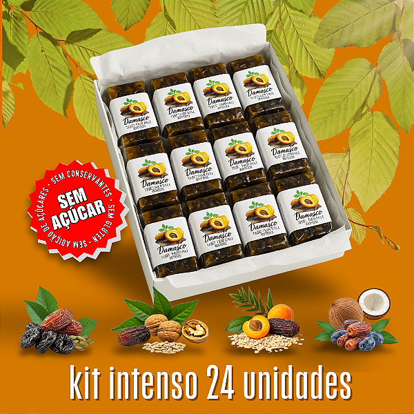 Kit Intenso – 24 doces naturais (escolha seu sabor)