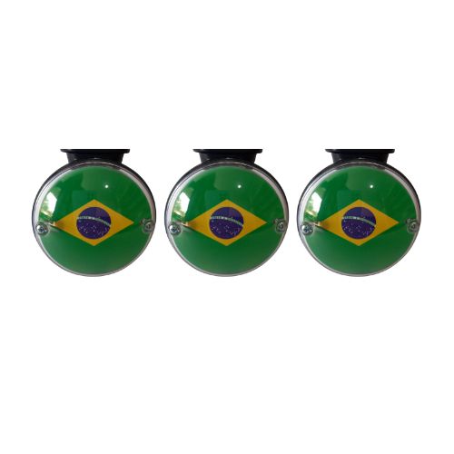 Kit 3 Lanternas Foguinho Maria Smart Brasil Base Preta Lantersul
