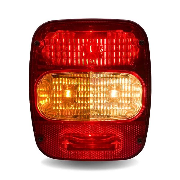 Lanterna Traseira Ford Volks Euro 5 Lado Esquerdo Com Vigia Metalizado Lantersul