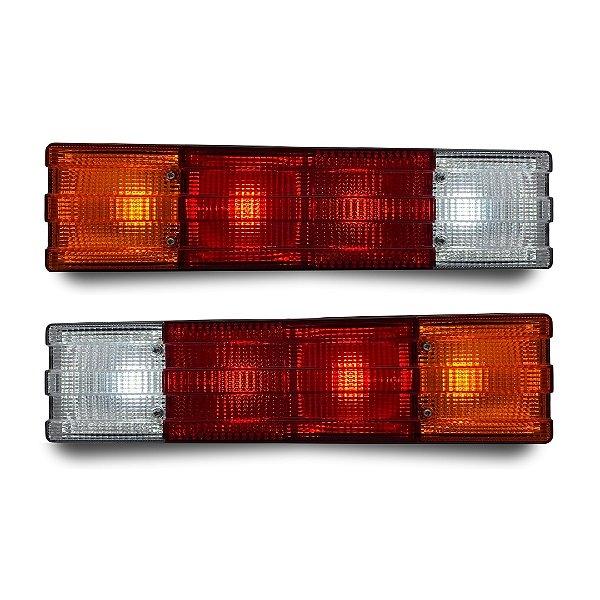 Par Lanterna Traseira Mercedes 1620 LED Âmbar MT 12V Lantersul