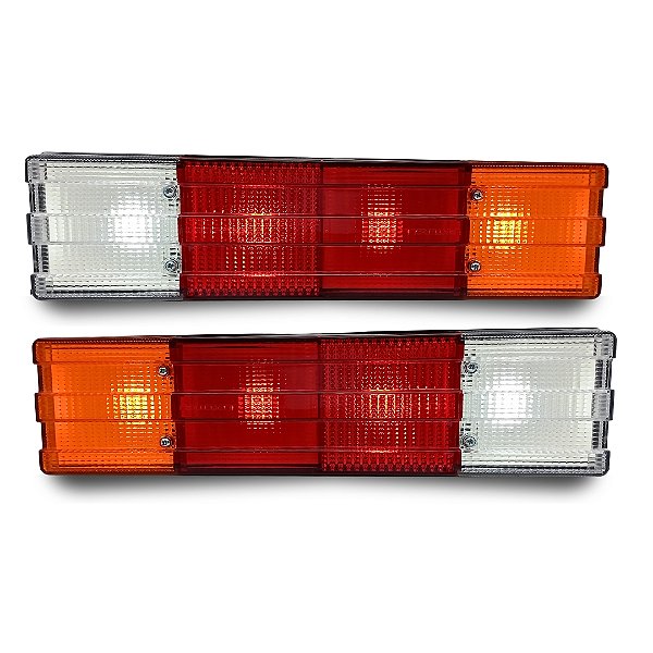 Par Lanterna Traseira Mercedes 1620 LED Âmbar BR 12V Lantersul