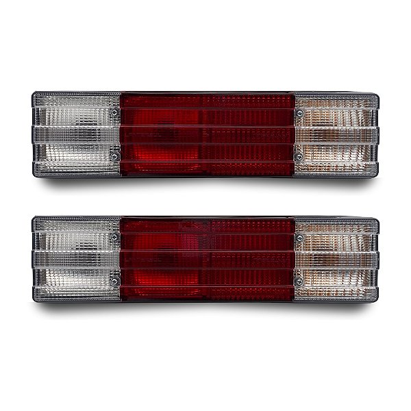 Par Lanterna Traseira Mercedes 1620 1935 1938 Cristal Metalizado Lantersul