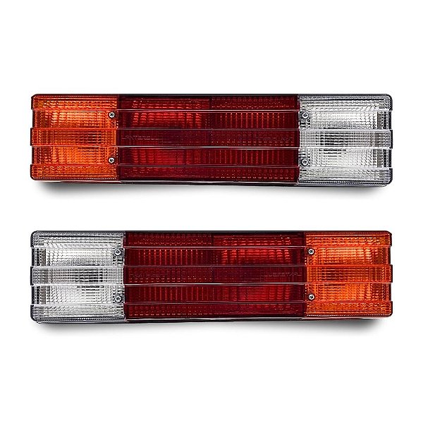 Par Lanterna Traseira Mercedes 1620 1935 1938 Âmbar Metalizado Lantersul