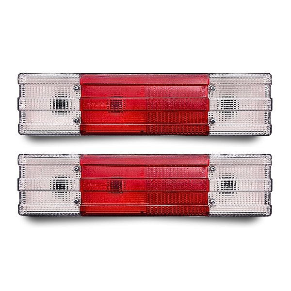 Par Lanterna Traseira Mercedes 1620 1935 1938 Cristal Branco Lantersul