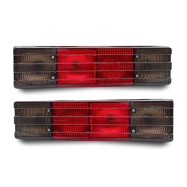 Par Lanterna Traseira Mercedes 1620 1935 1938 Fumê Branco Lantersul