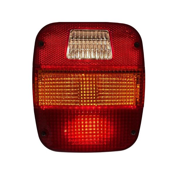 Lanterna Traseira LED 24V Ford Volks Âmbar Lado Direito Sem Vigia Metalizado Lantersul