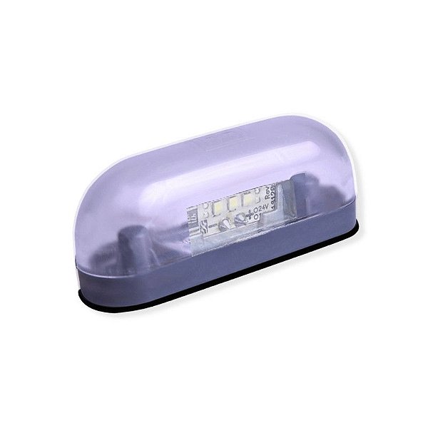 Lanterna Luz de Placa Cristal LED Carreta Caminhão H3
