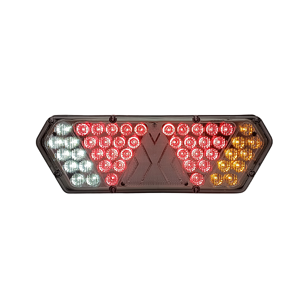 Lanterna Traseira Guerra Motion Silver Cristal LED 12/24v LD Lantersul