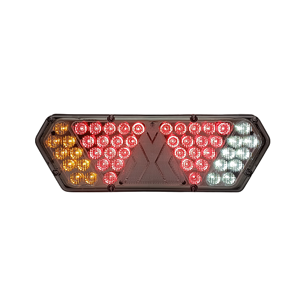 Lanterna Traseira Guerra Motion Silver Cristal LED 12/24v LE Lantersul
