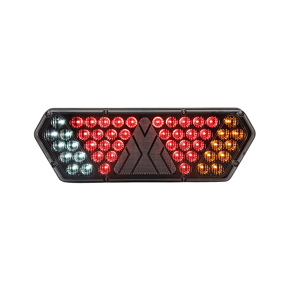 Lanterna Traseira Guerra Motion Black Cristal LED 12/24v LD Lantersul