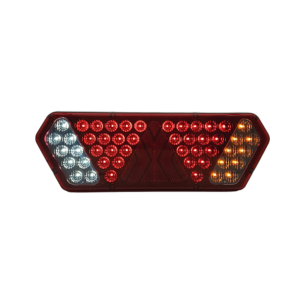 Lanterna Traseira Guerra Motion Black Rubi LED 12/24v LD Lantersul