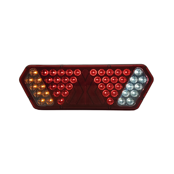 Lanterna Traseira Guerra Motion Black Rubi LED 12/24v LE Lantersul