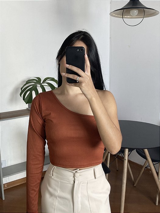 Cropped Lua Terracota