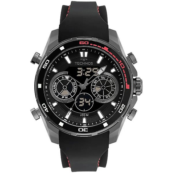 Relógio Technos Masculino Digiana Preto bj3530ab/2p