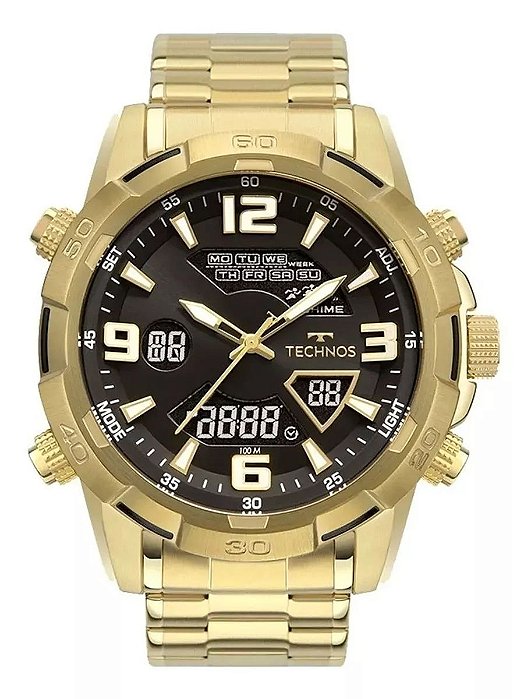 Relógio Technos Masculino Ts Digitech Dourado W23305AB/1P