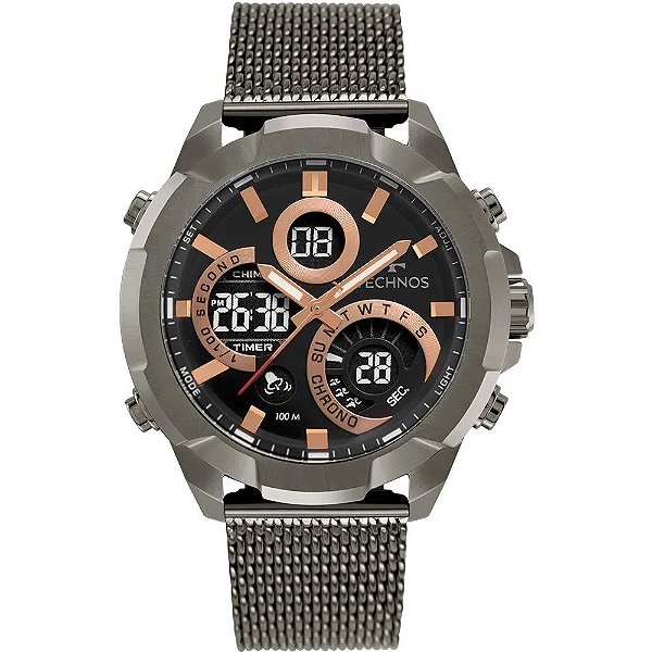 Relógio Technos Masculino Digitech Grafite W23721AAB/1P
