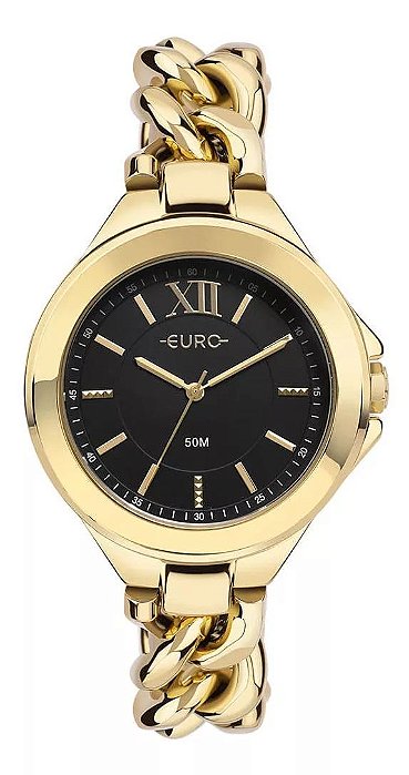 Relógio Euro Feminino Chains Dourado EU2033BJ/4P