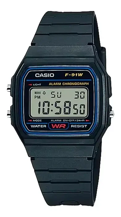 Relógio Casio Vintage F-91W-1DG-SC