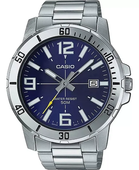 Relógio Casio Masculino COLLECT Prata MTP-VD01D-2BVUDF-SC