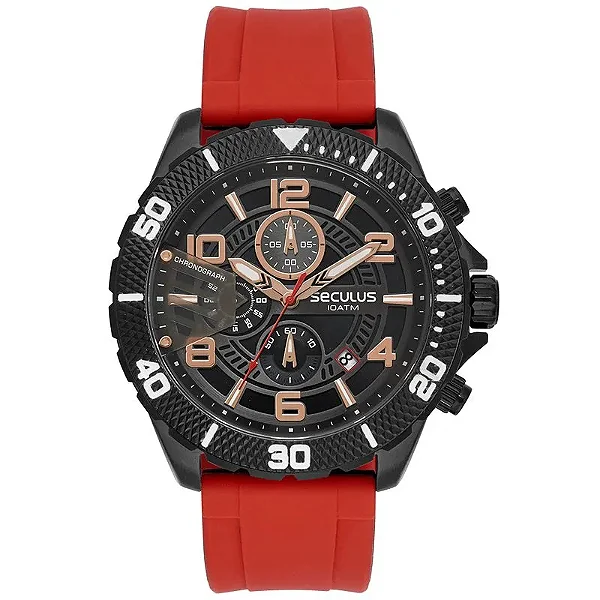 Relógio Masculino Cronógrafo Silicone 77301GPSVSU2