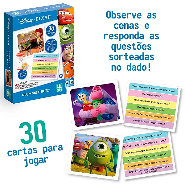 Jogo “Quem Viu o Buzz?” – Disney Pixar