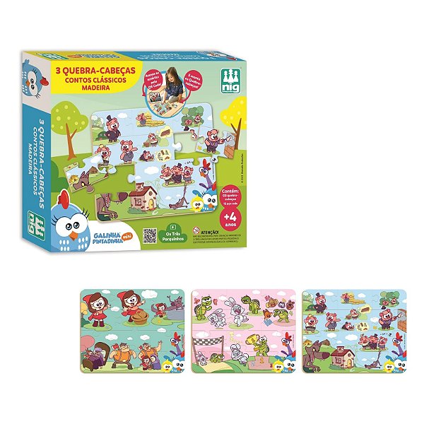 MAD. Q.C. - 3 CONTOS CLÁSSICOS - GALINHA PINTADINHA MINI