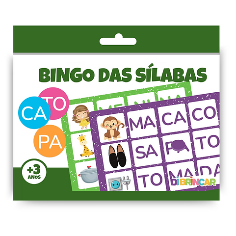 Jogo Educativo Bingo Silabas