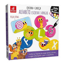 Quebra-Cabeça Alfabeto Escreva e Apague