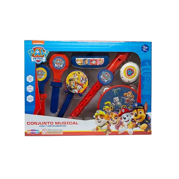 Conjunto de instrumentos musicais da Patrulha Canina