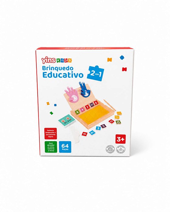 Brinquedo Educativo 2 em 1 Yins Kids
