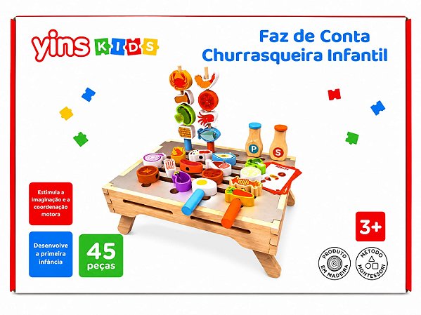 Faz de Conta Churrasqueira Infantil – Yins Kids