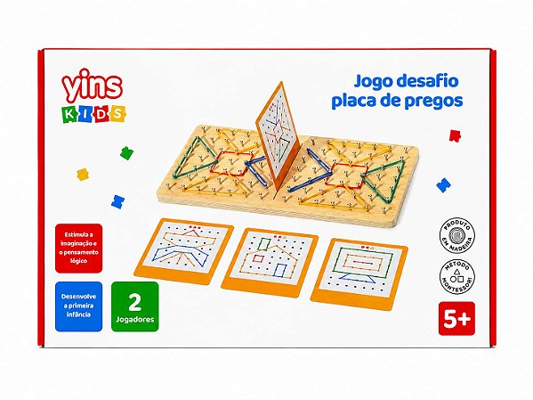 Jogo Desafio Placa de Pregos – Yins Kids