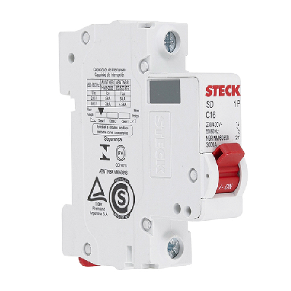 Disjuntor Unipolar Din 16A Steck