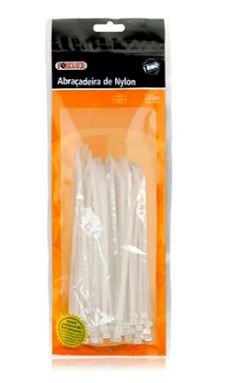 Abracadeira Nylon Branca 140x3,5 Foxlux