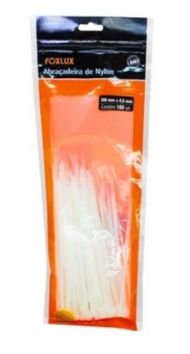 Abracadeira Nylon Branca 200x4,8 Foxlux