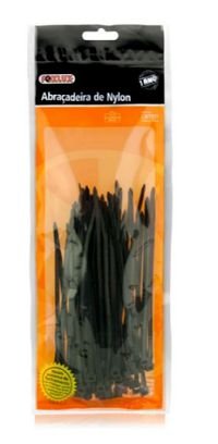 Abracadeira Nylon Preta 140x3,5 Foxlux