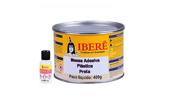 Adesivo Plástica Preta 400g Iberê